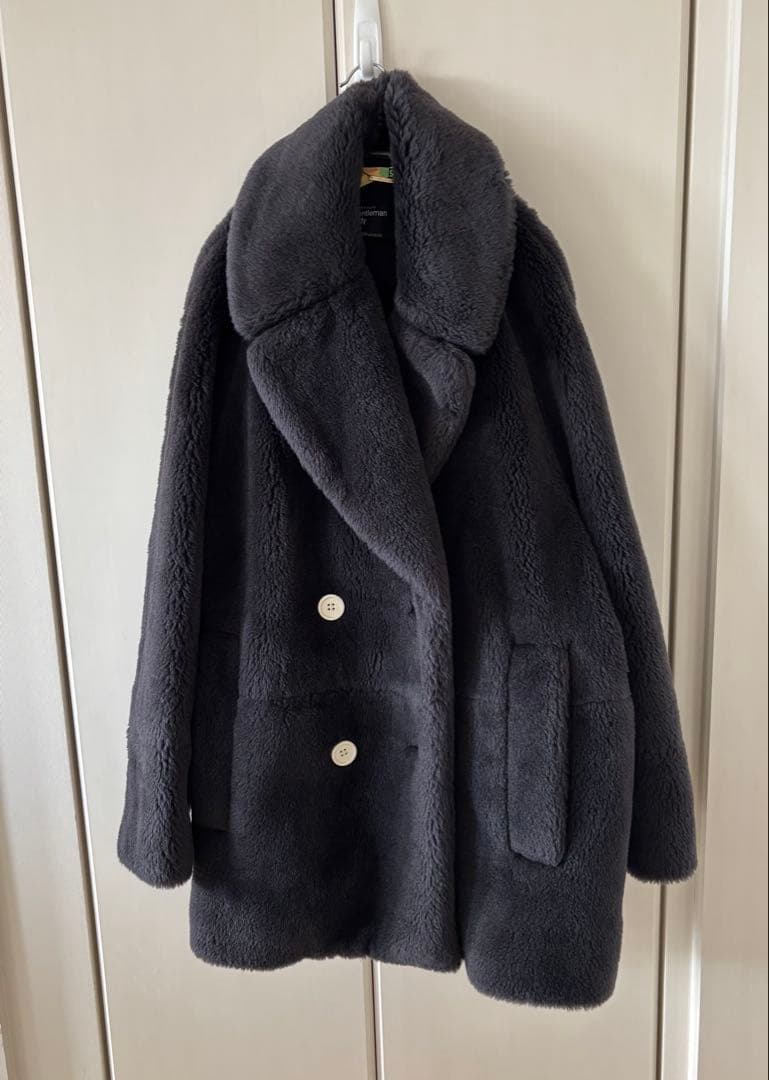 値下げ！　極美品　カオス ウールボアダブルコート スミクロ フリー