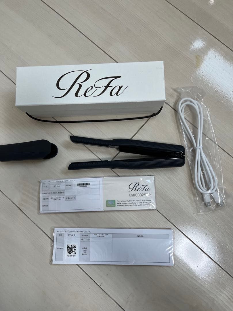美品　ReFa フィンガーアイロン ブラック