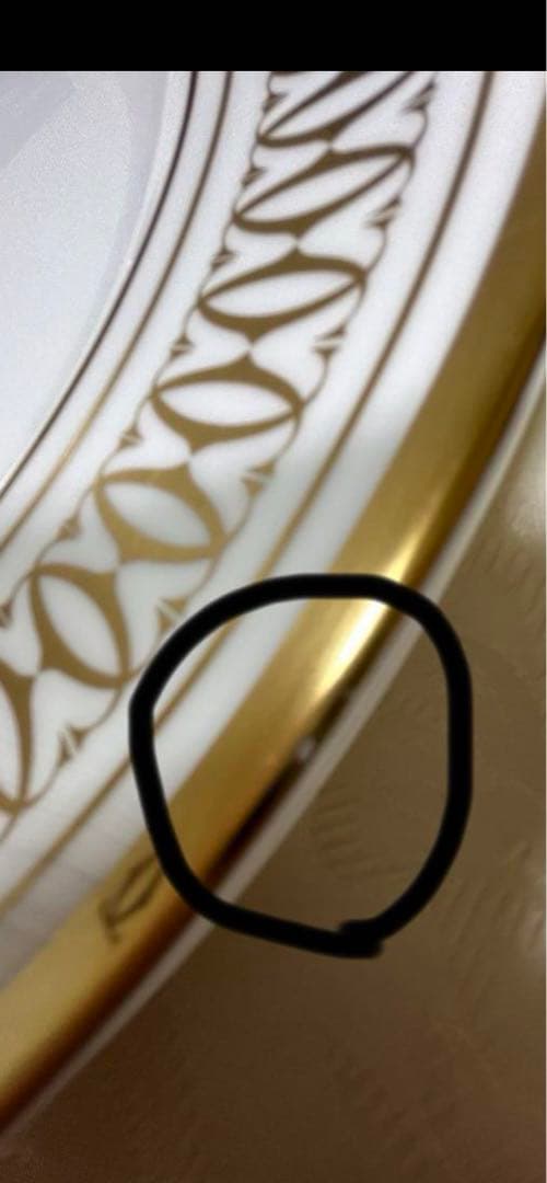 お値下げ【カルティエ】金彩ディナー皿　27センチ5枚セット　発送平日のみ