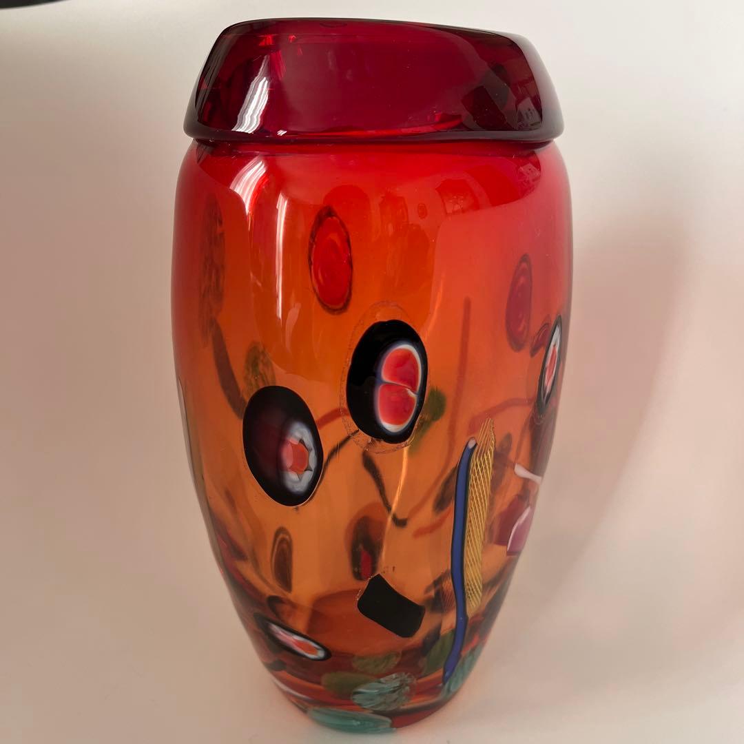 イタリア ムラノ トレーディング ベース 花器 オブジェ 元箱入