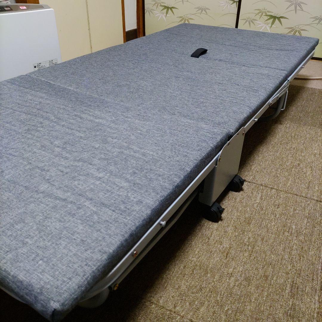 Esluve 折りたたみベッド 簡易ベッド スチール製 幅80コンパクト収納可