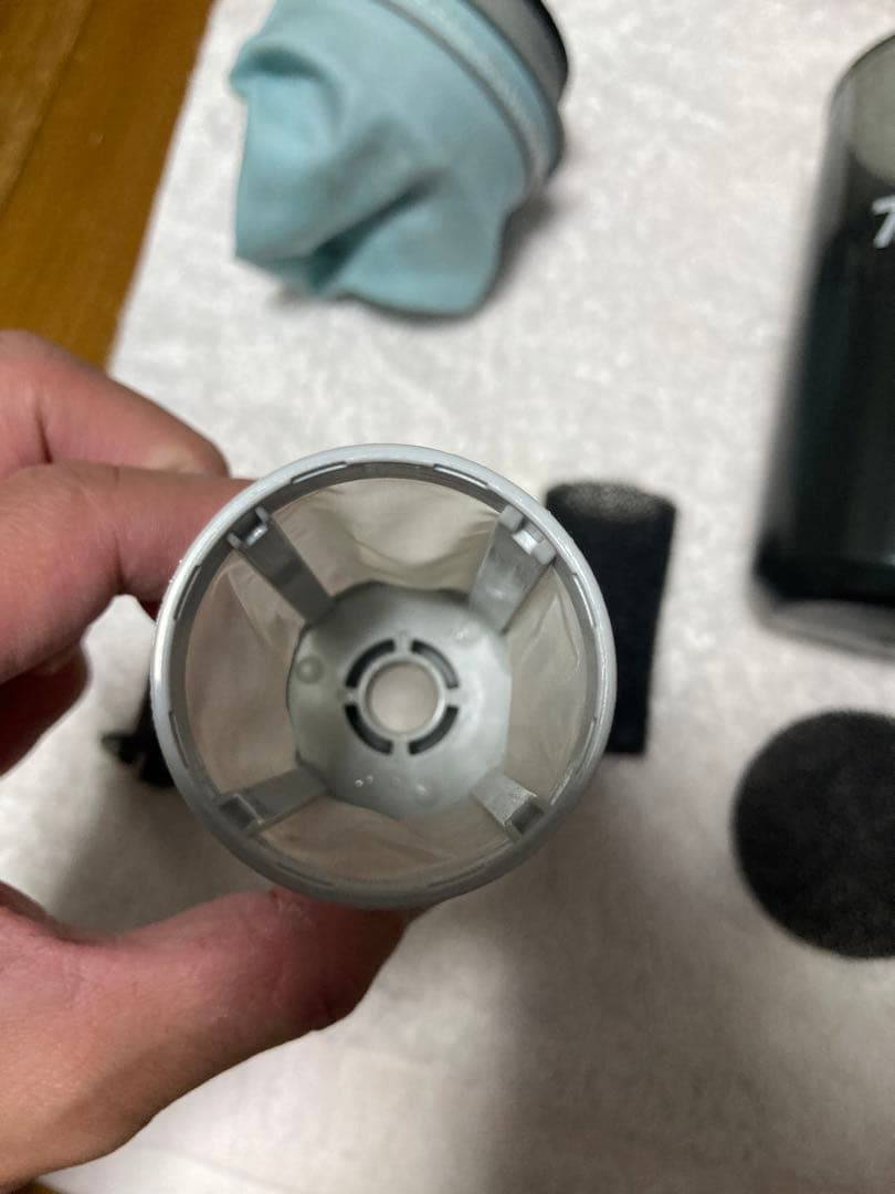 【充電器・バッテリ付】makitaマキタ　クリーナー本体＋サイクロンユニット付替