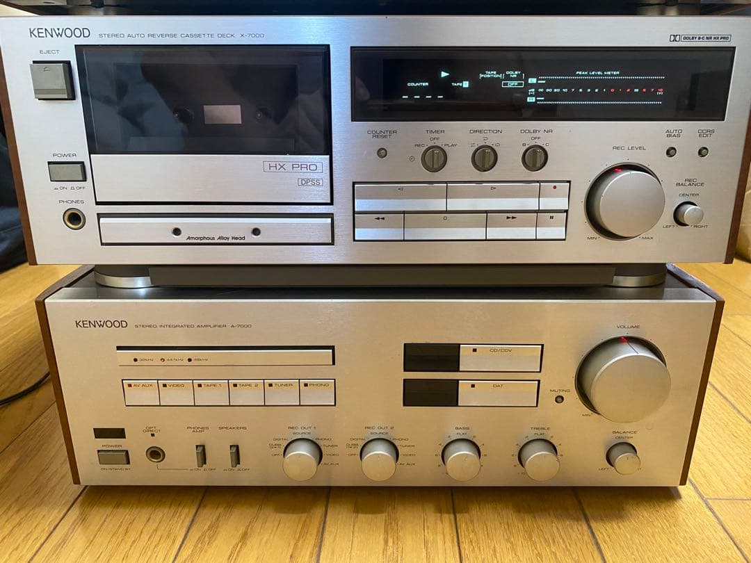 KENWOOD A7000….CDプレーヤー・カセットデッキ・アンプセット