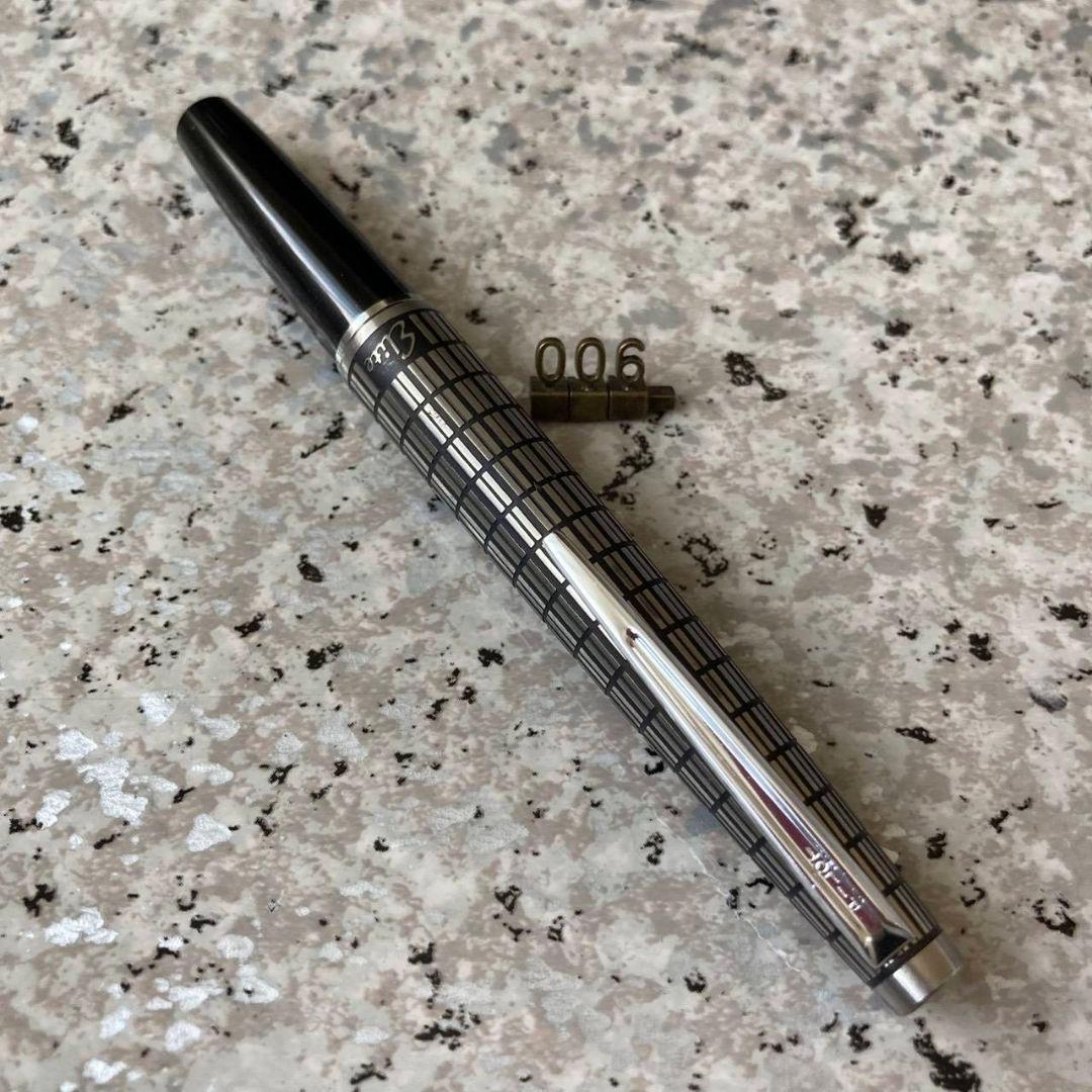 #006 オーバーホール済み 万年筆 PILOT 半格子 エリート 14k