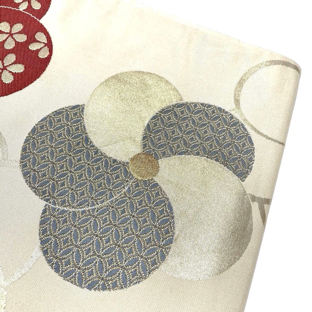 専用帯6044 5872 5944 三点セット●高級 正絹 六通 袋帯 ねじ梅