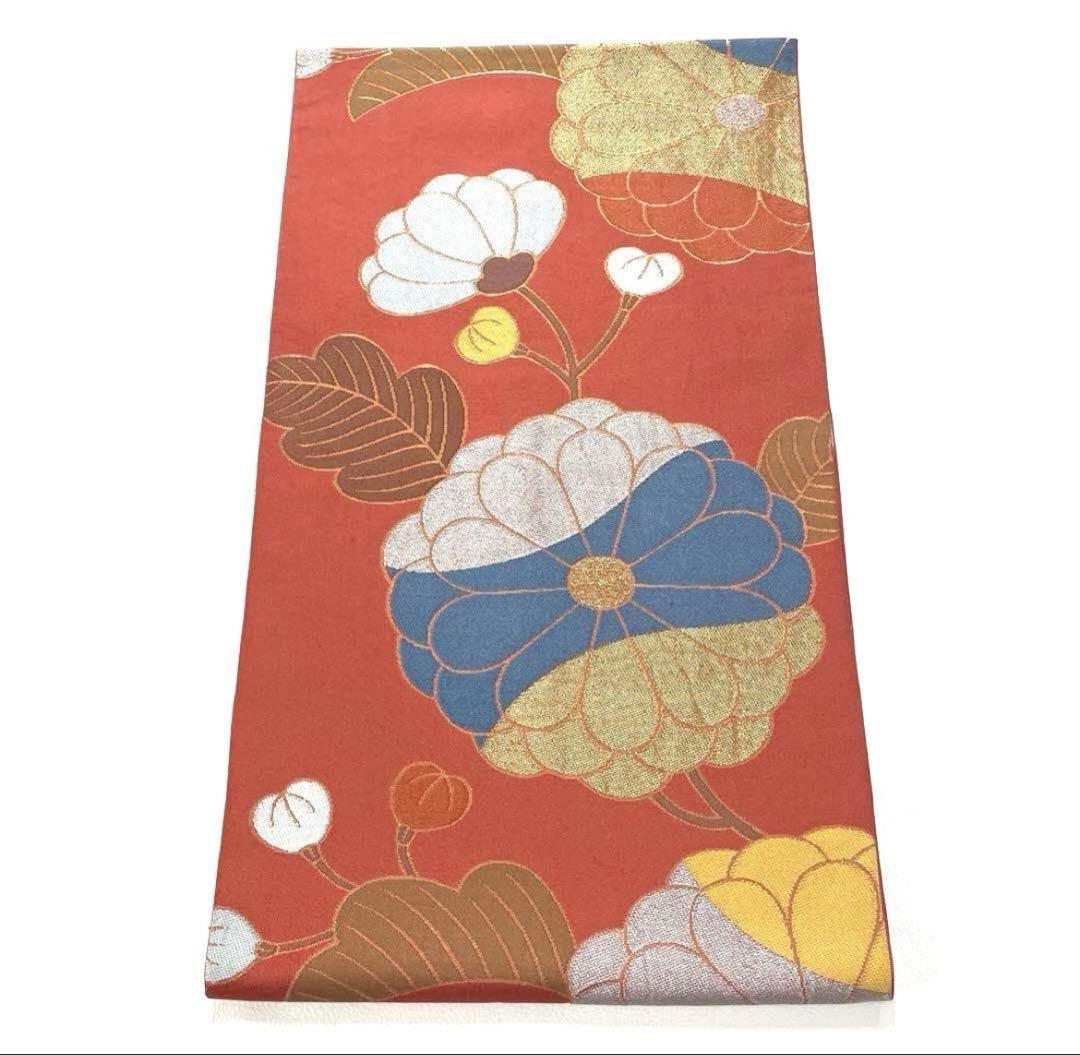 専用帯6044 5872 5944 三点セット●高級 正絹 六通 袋帯 ねじ梅