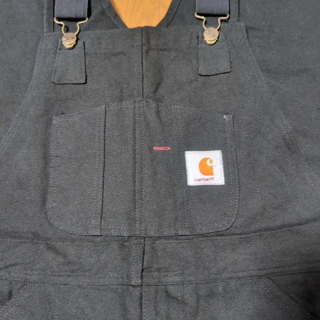 カーハート　オーバーオールMサイズ 美品 ブラック