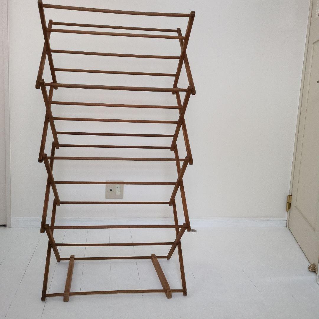 折りたたみ木製ラック 　フランスアンティーク