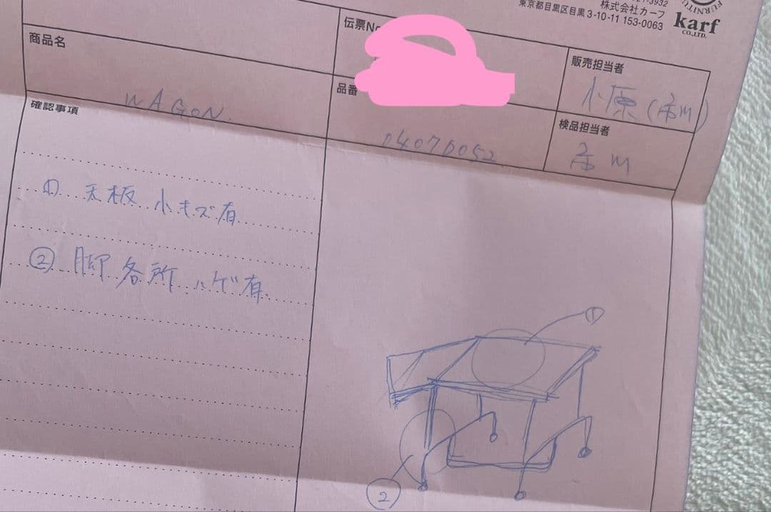 karf購入 デンマーク製 ビンテージ ドロップリーフ サイズテーブル ワゴン