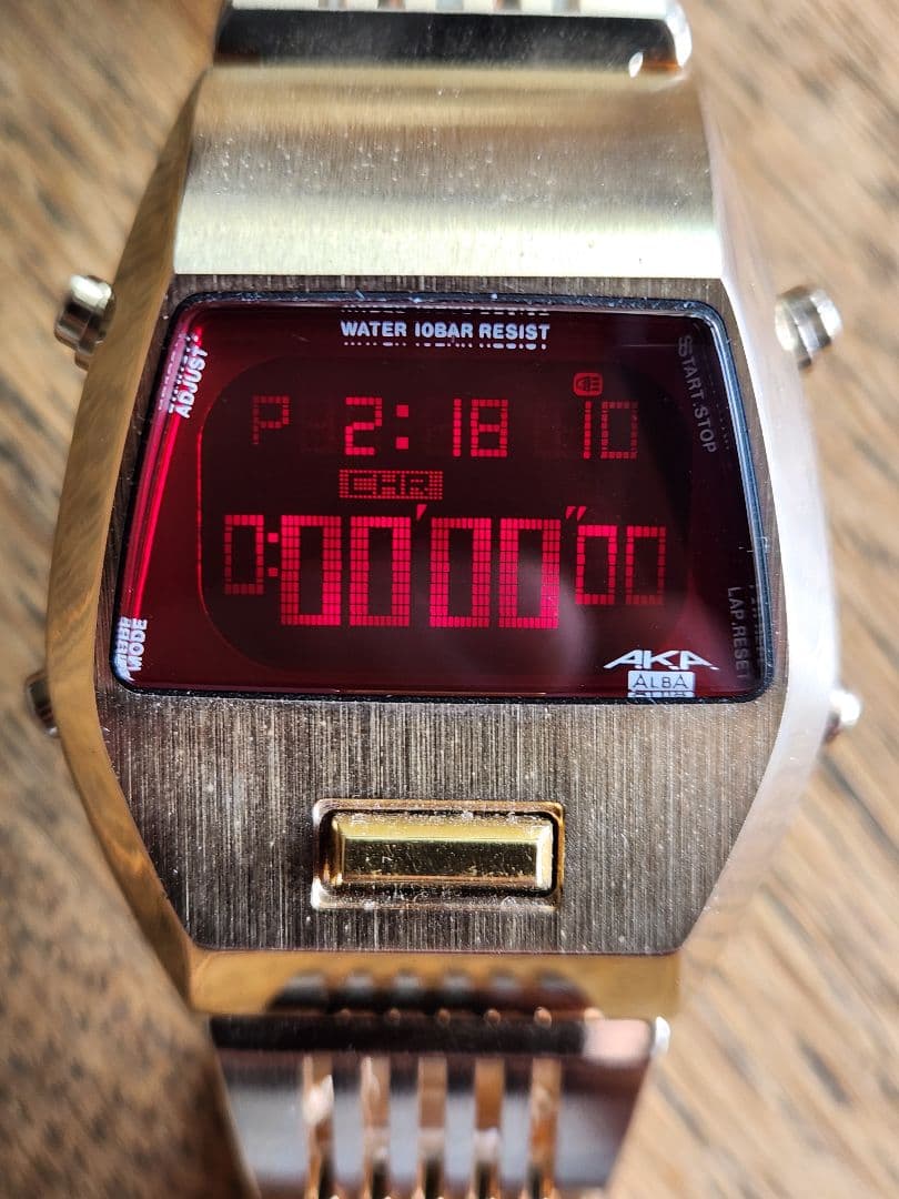 動作確認済/点灯OK　美品　セイコー　ALBA　インゴット　ダースベーダー