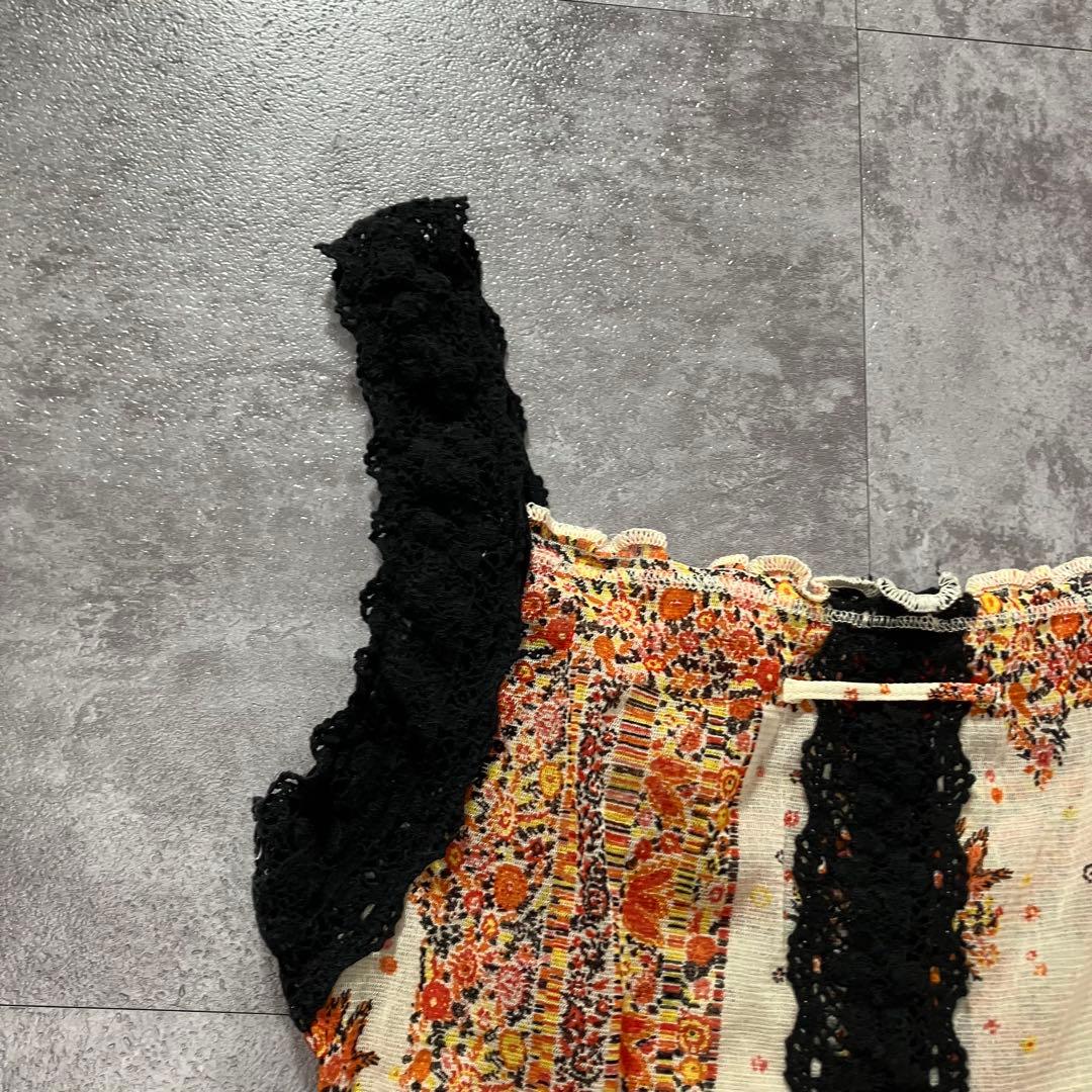 Y2K Jean Paul Gaultier 総柄　パワーネット　キャミソール