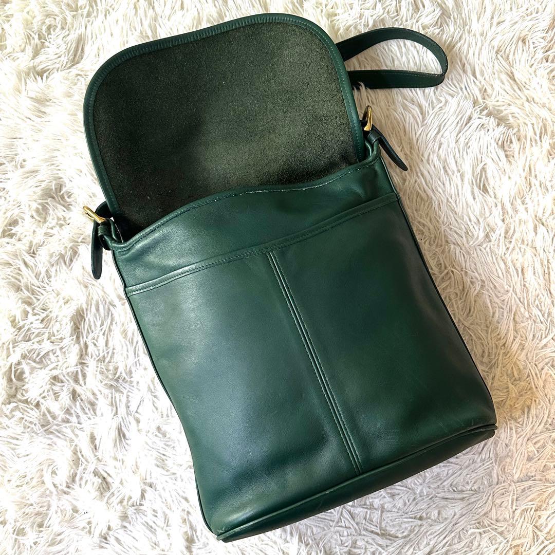 バッグ Old Coach Shoulder Bag Green