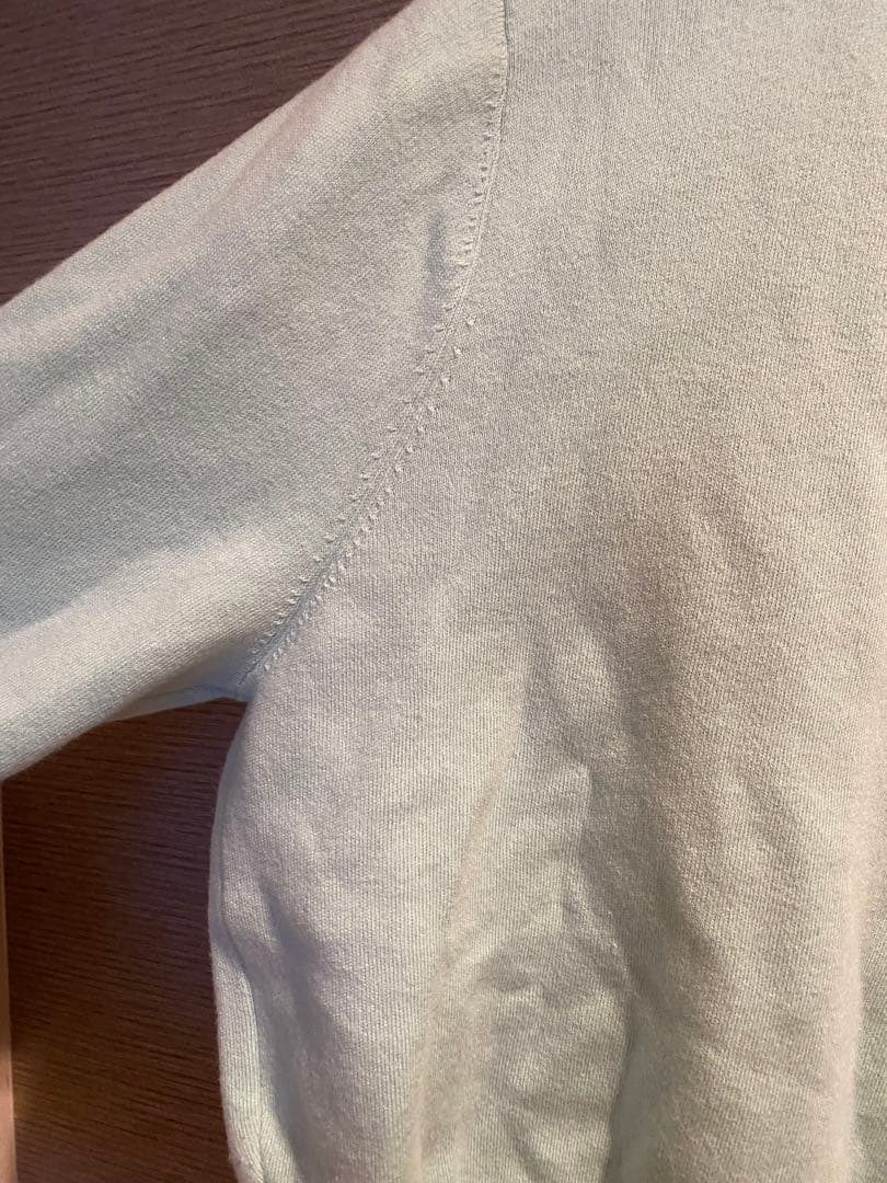 【美品】CABaNカーディガン　サックスブルー