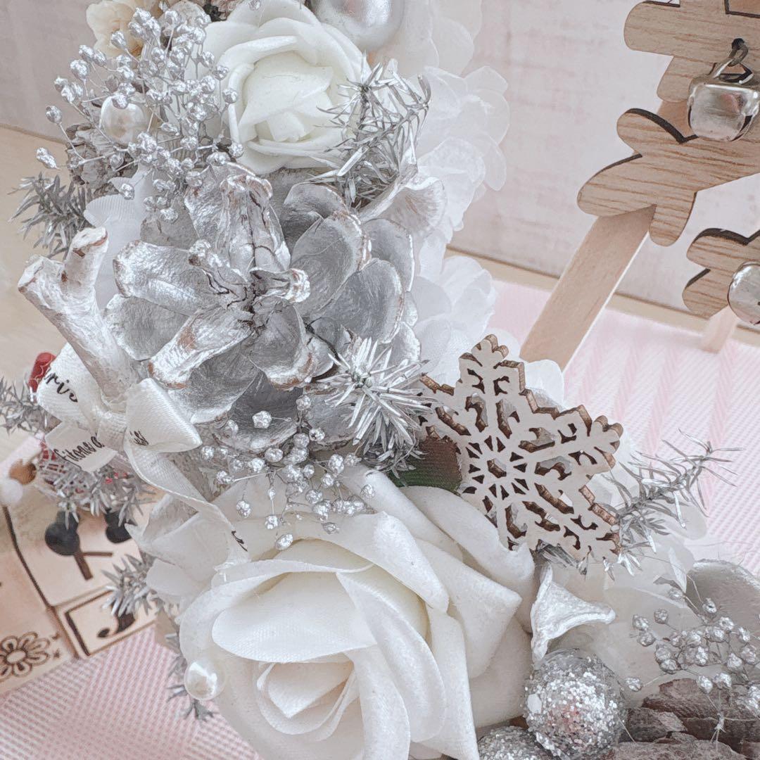 No146 聖なる夜のWhite ❄︎.*クリスマスリース