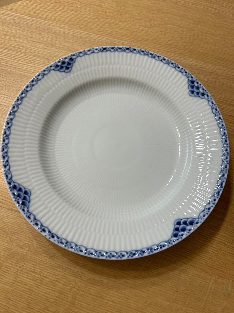 【2枚セット】ロイヤルコペンハーゲン プレート 大皿（25cm）プリンセスブルー