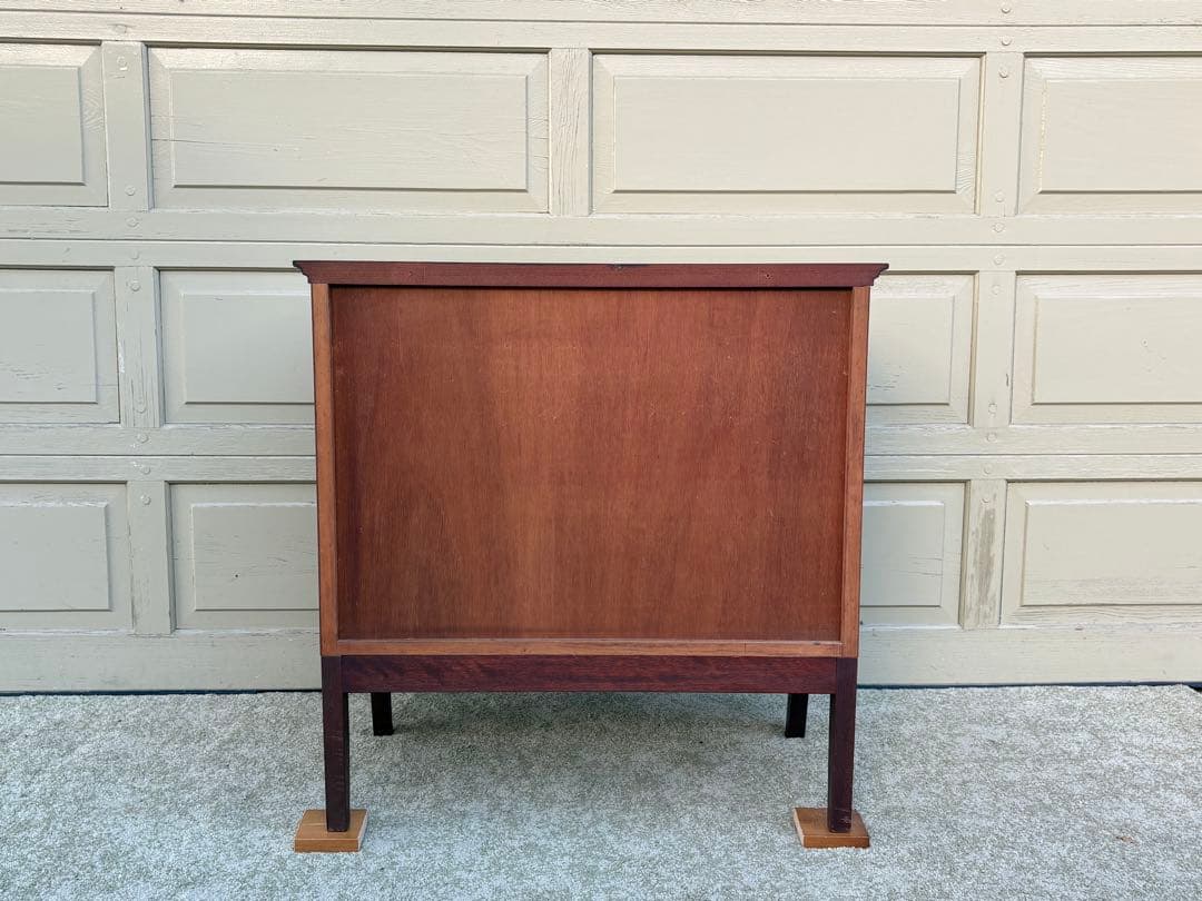 クラシック 猫脚チェスト 4段 木製 マホガニー調 引出し収納 アンティーク調