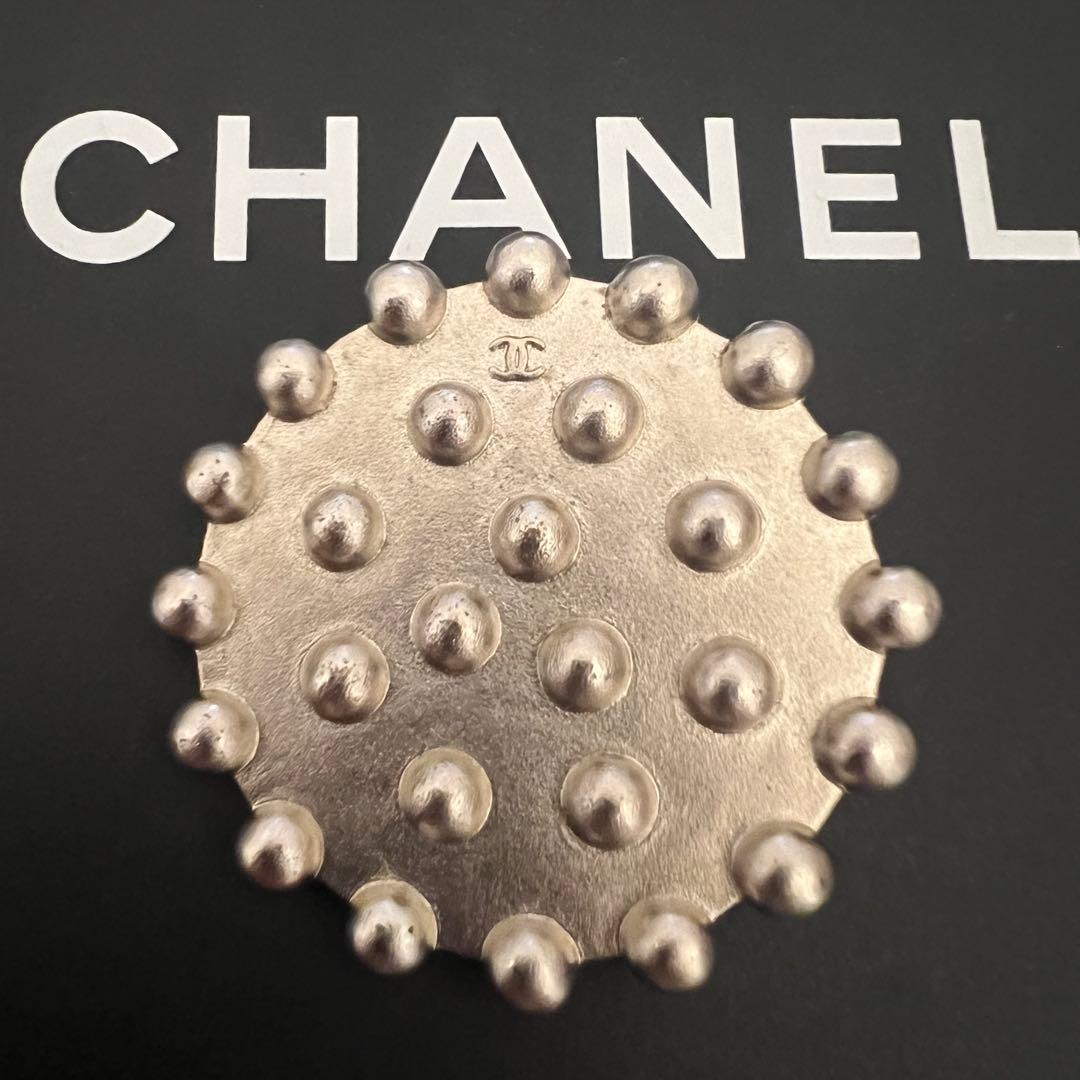 美品✨CHANEL シャネル ブローチ スタッズ ココマーク シルバー 98P