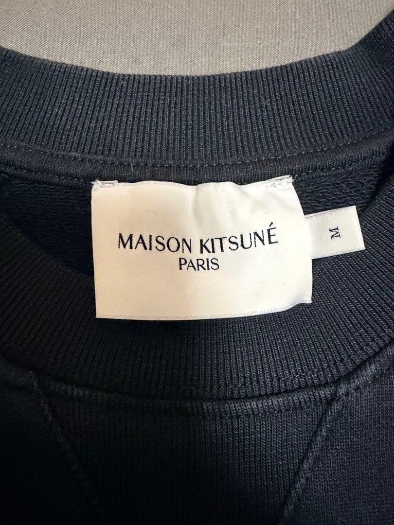 MAISON KITSUNÉ ブラック トレーナー M メゾンキツネ