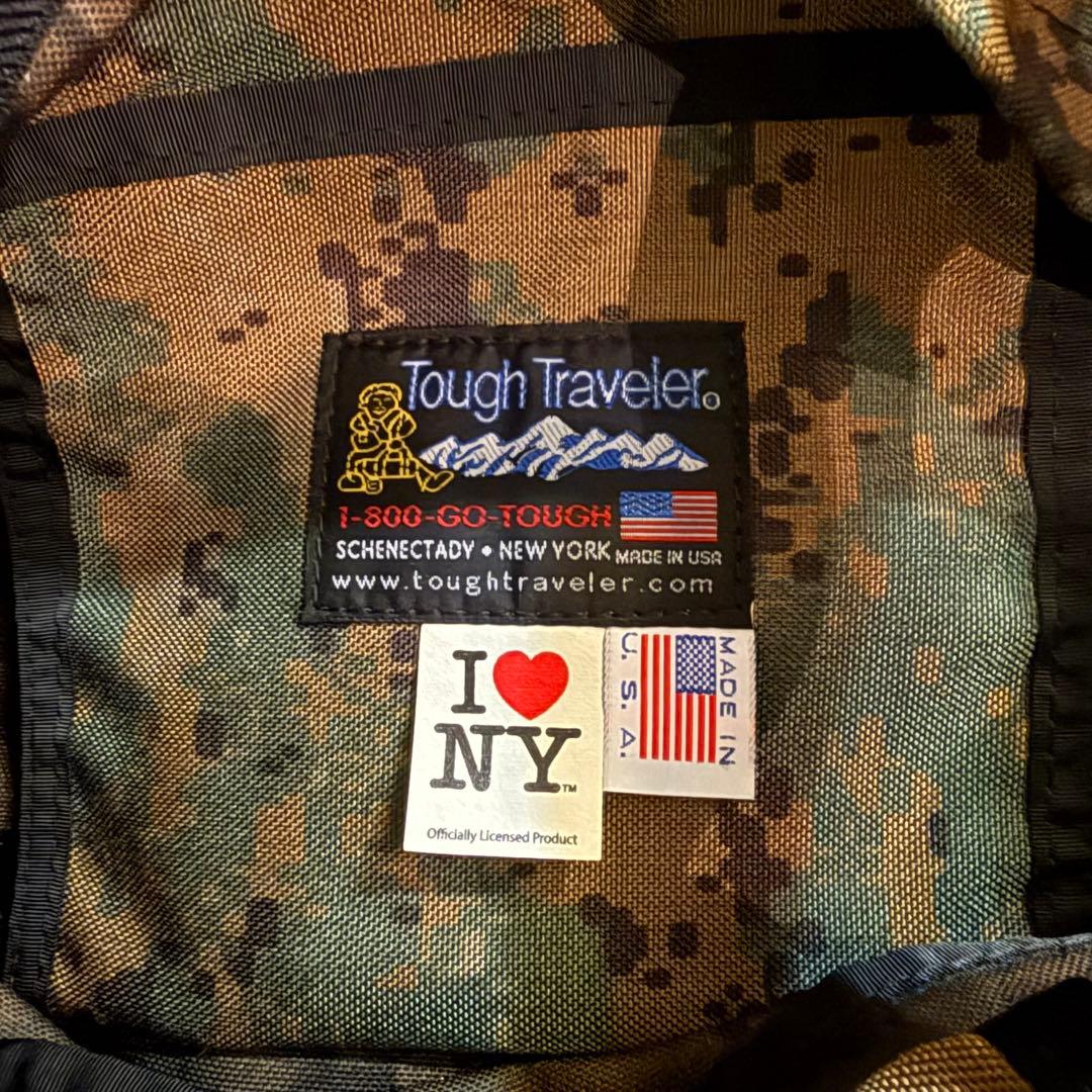 迷彩柄ボストンバッグ Tough Traveler×SHIPS I ♥ NY