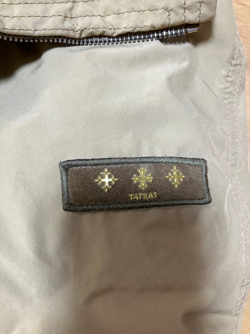 TATRAS ベージュ モッズコート フード付き　サイズ03