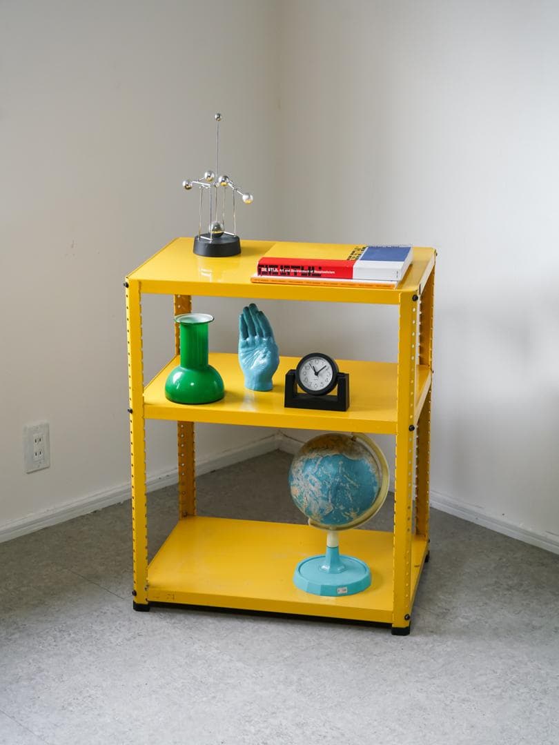 vintage メタル スチールラック 収納棚 レトロポップ インダストリアル