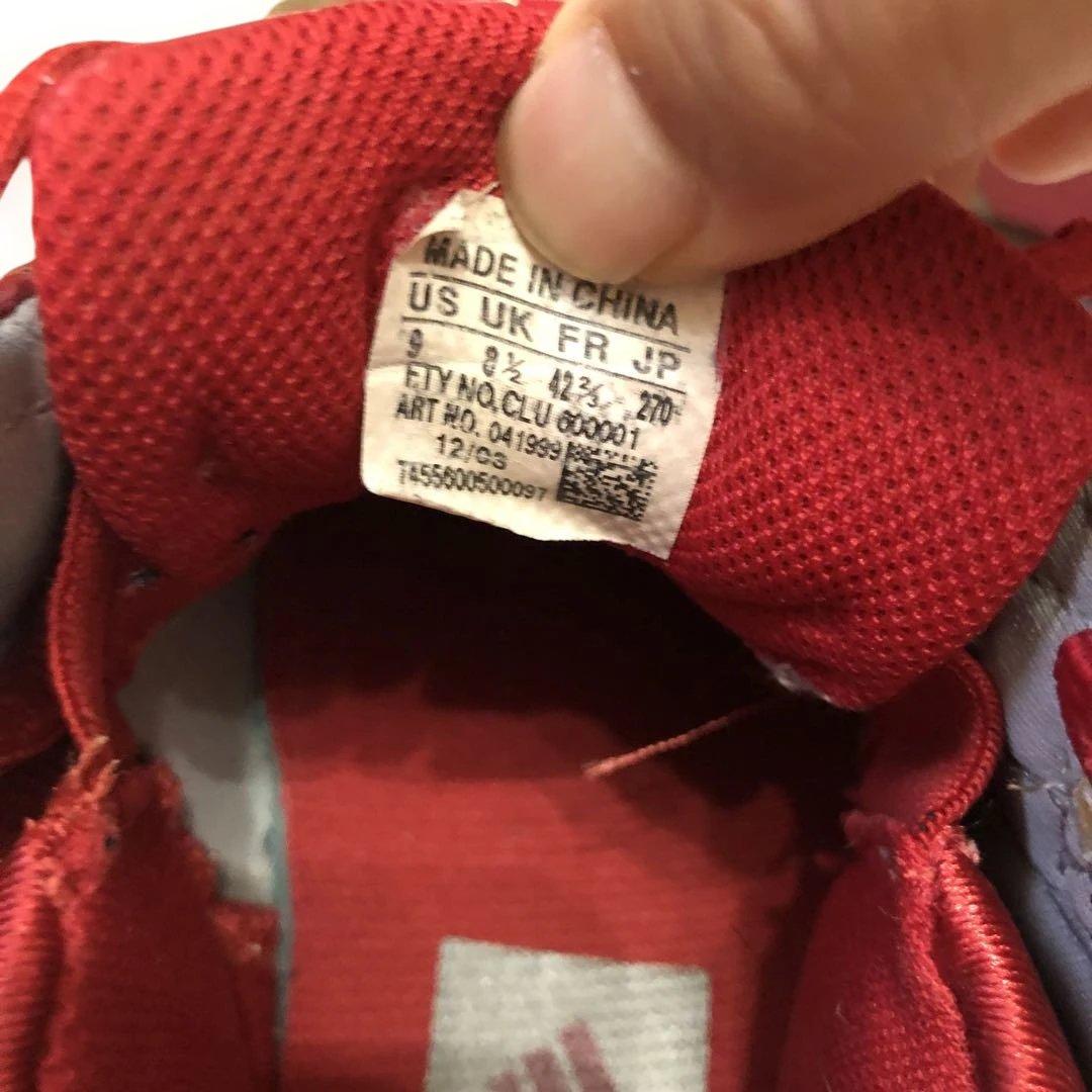 adidas アディダス バスケットボールシューズ レッド 27cm