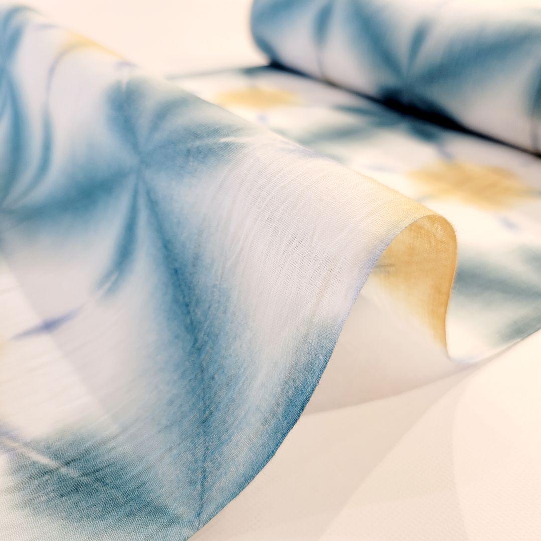 浴衣反物 藤井絞 雪花絞り