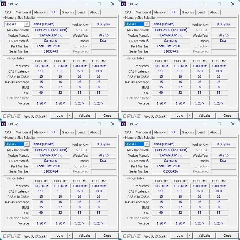 Team T-Force 16GB DDR4-2400 メモリ