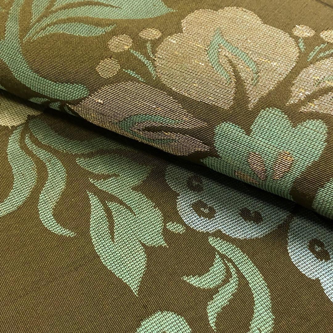 アンティーク帯 昼夜帯 蝶々 花唐草模様 AO-3124