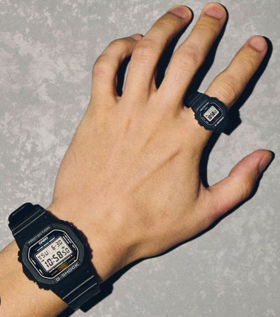 CASIO G-SHOCK リングウォッチ DWN-5600-1JR ブラック