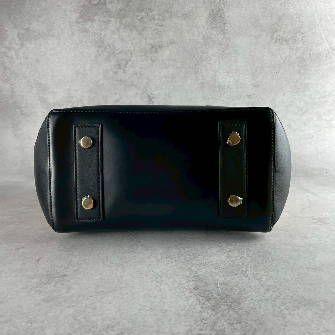 バッグ Sacai Mint Leather Basket Tote Bag Black