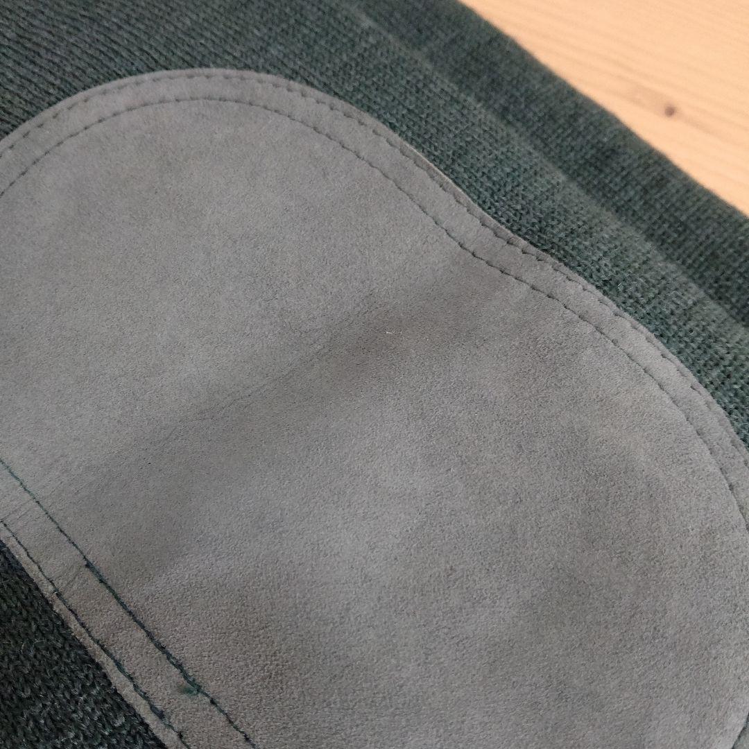 【未使用品】ダークグリーン エルボーパッチ セーター　BURBERRY