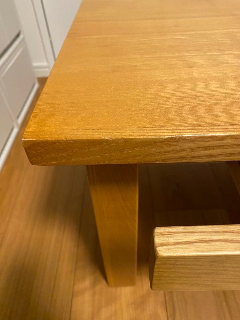 無印良品　MUJI タモ材　ローテーブル　天然木　廃盤