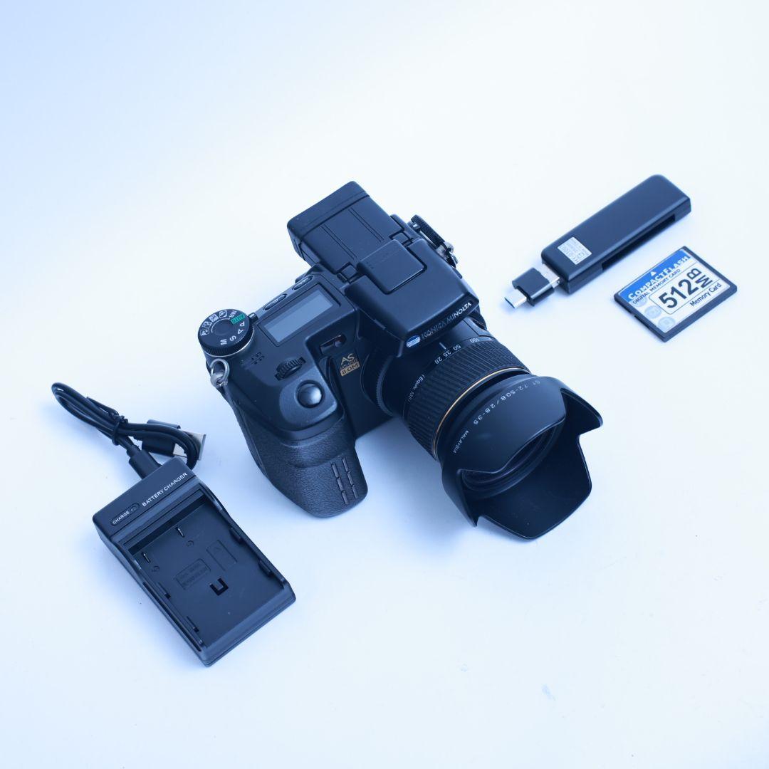 スマホ転送可 デジタルカメラ MINOLTA Dimage　A2 CFカード等付