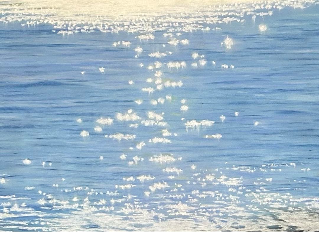 海の輝き パステル画 原画