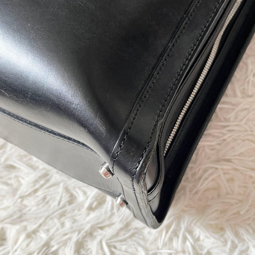 万双 マンソウ　ショルダーバッグ　ブライドル　2way ブリーフケース 黒