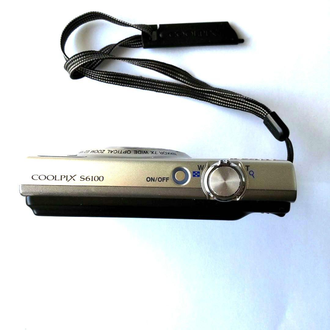Nikon COOLPIX S6100 シャンパンシルバー(箱、付属品あり)