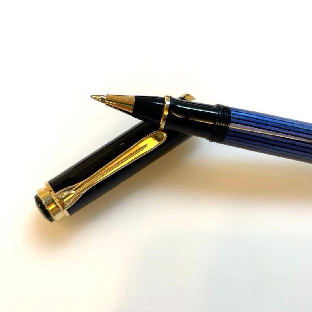 ペリカン　スーベレーン　ローラーボール　R400　ブルーストライプ