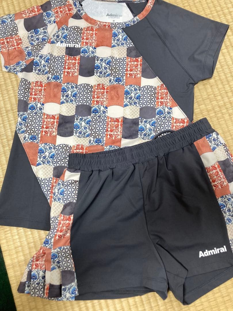 【新品】Admiral テニスウェア 上下セット M　グレー/マルチカラー