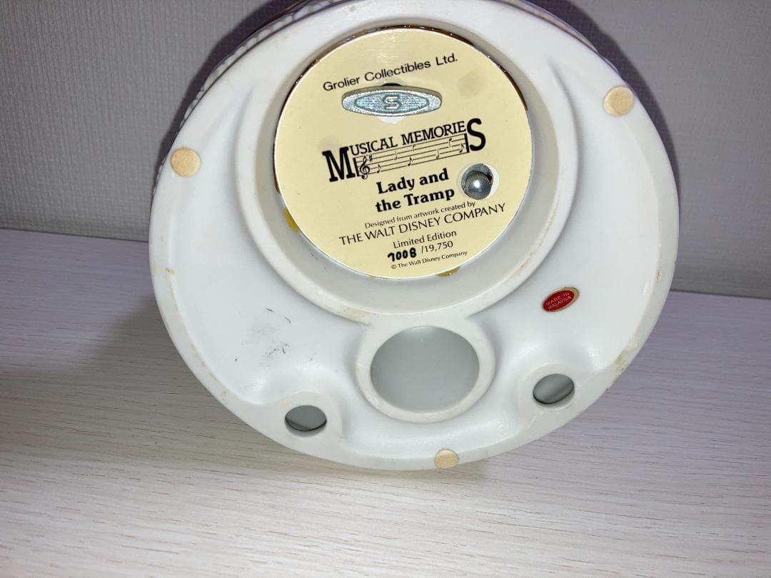 【訳アリ】わんわん物語 オルゴール ディズニー 限定版 アンティーク