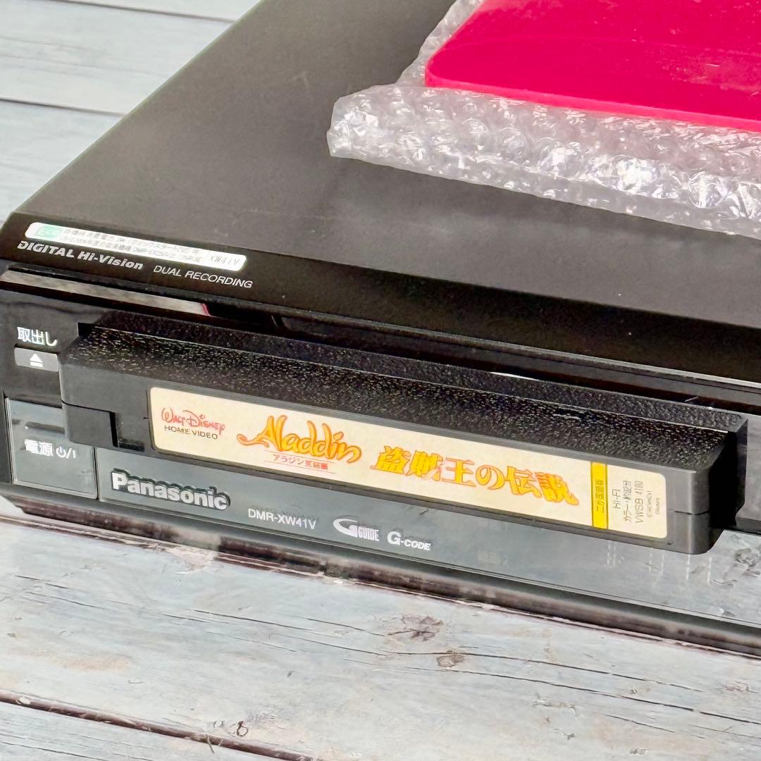 ジャンク品 Panasonic「DMR-XW41V」VHS一体型DVDレコーダー