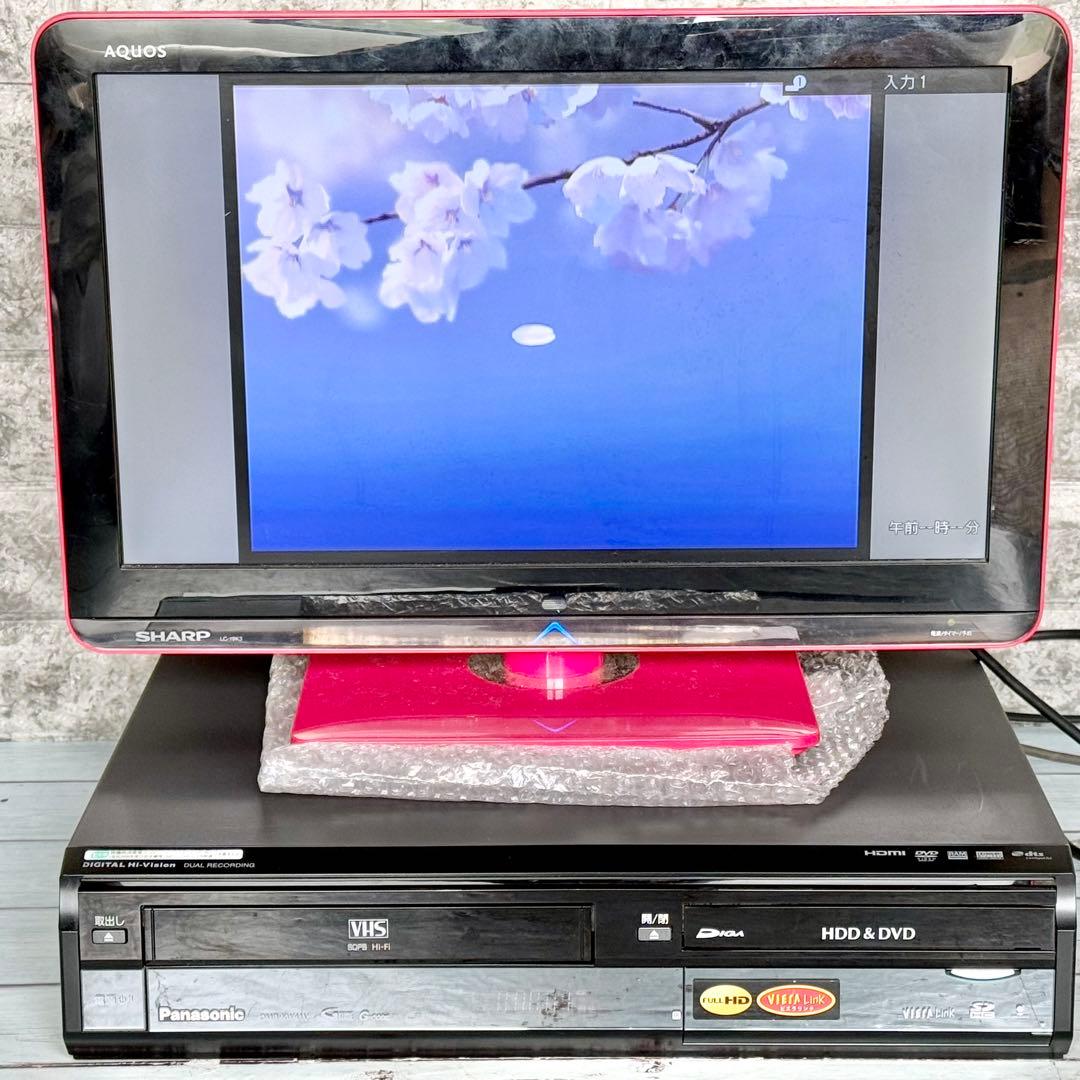 ジャンク品 Panasonic「DMR-XW41V」VHS一体型DVDレコーダー
