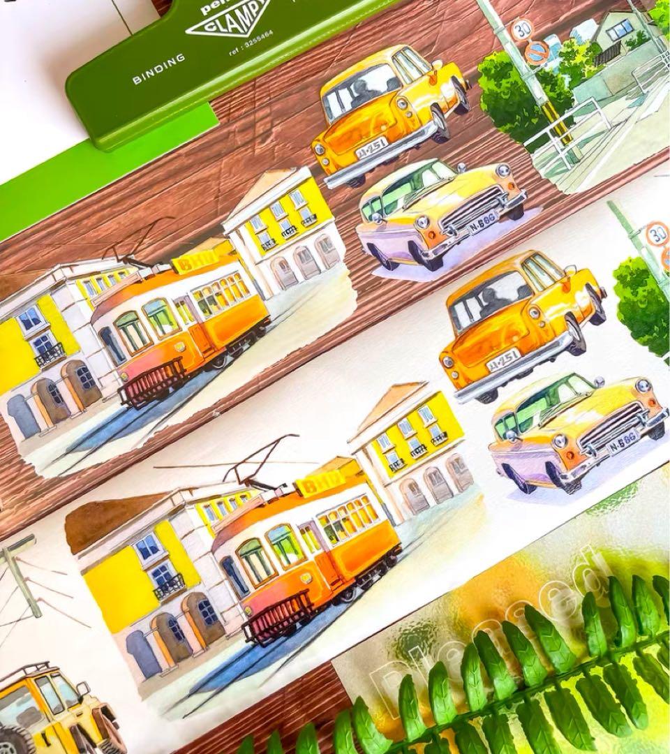 【8383】海外　マステ　5.1m巻売り　PETマスキングテープ