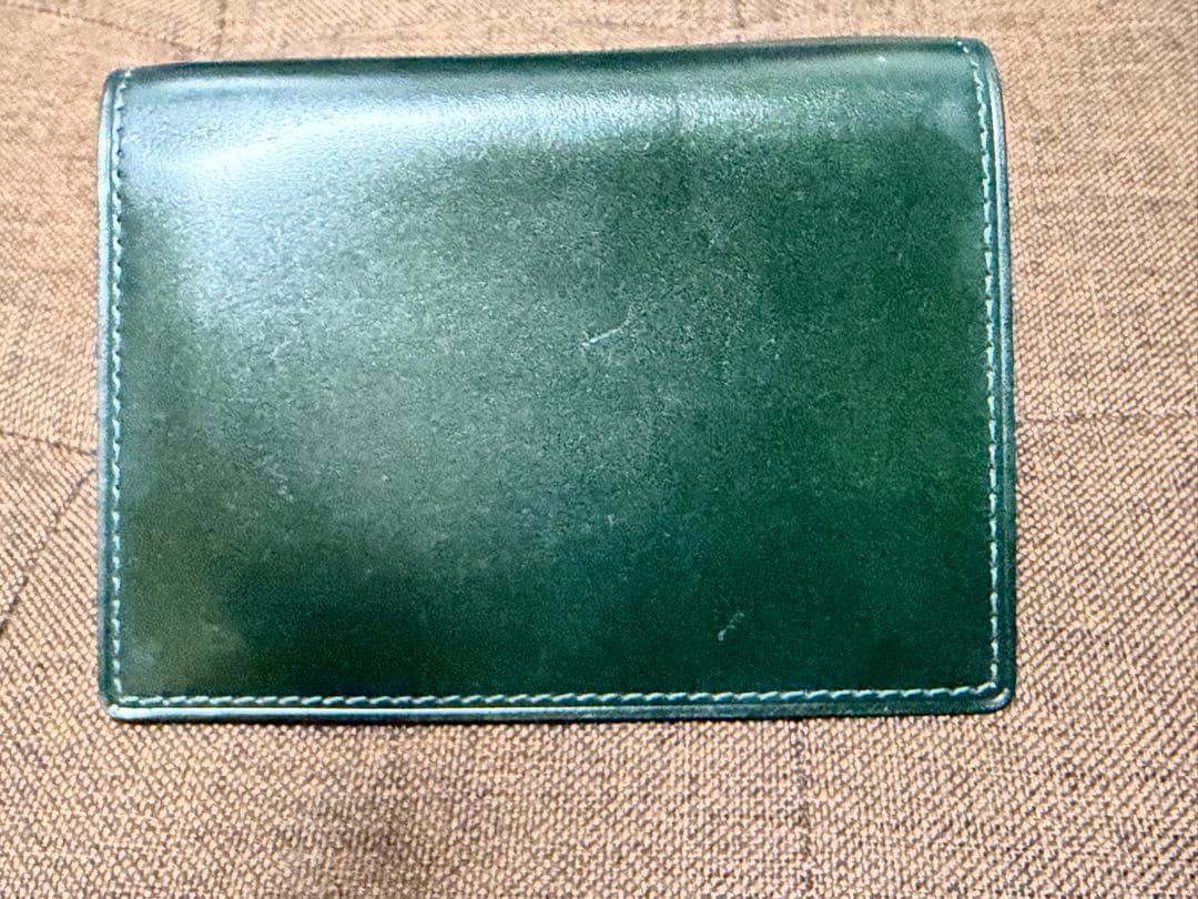 コードバン 名刺入れ 土屋鞄製作所 ダークグリーン
