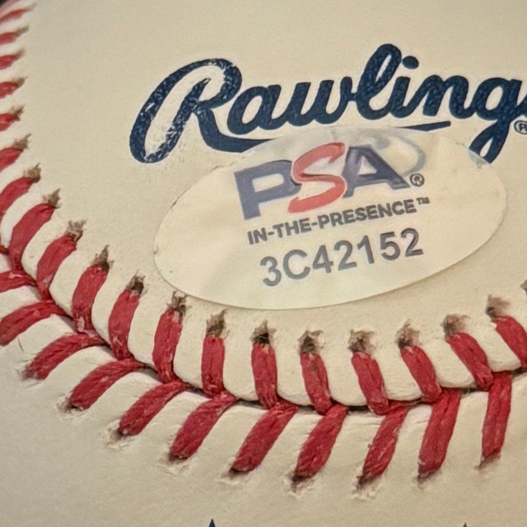 正規品！ ドジャース パヘス 直筆サイン MLB デビュー日 ボール PSA