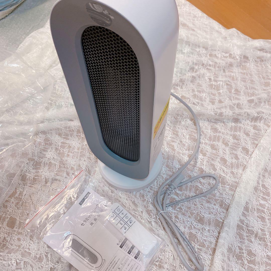 セラミックヒーター セラミックファンヒーター 暖房器具 ホワイト リモコン