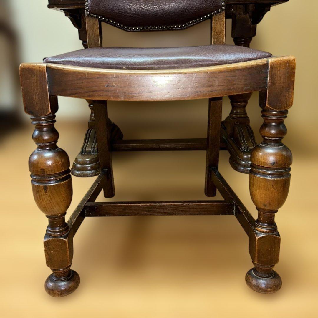 バルボスレッグ　椅子　イギリス　アンティーク