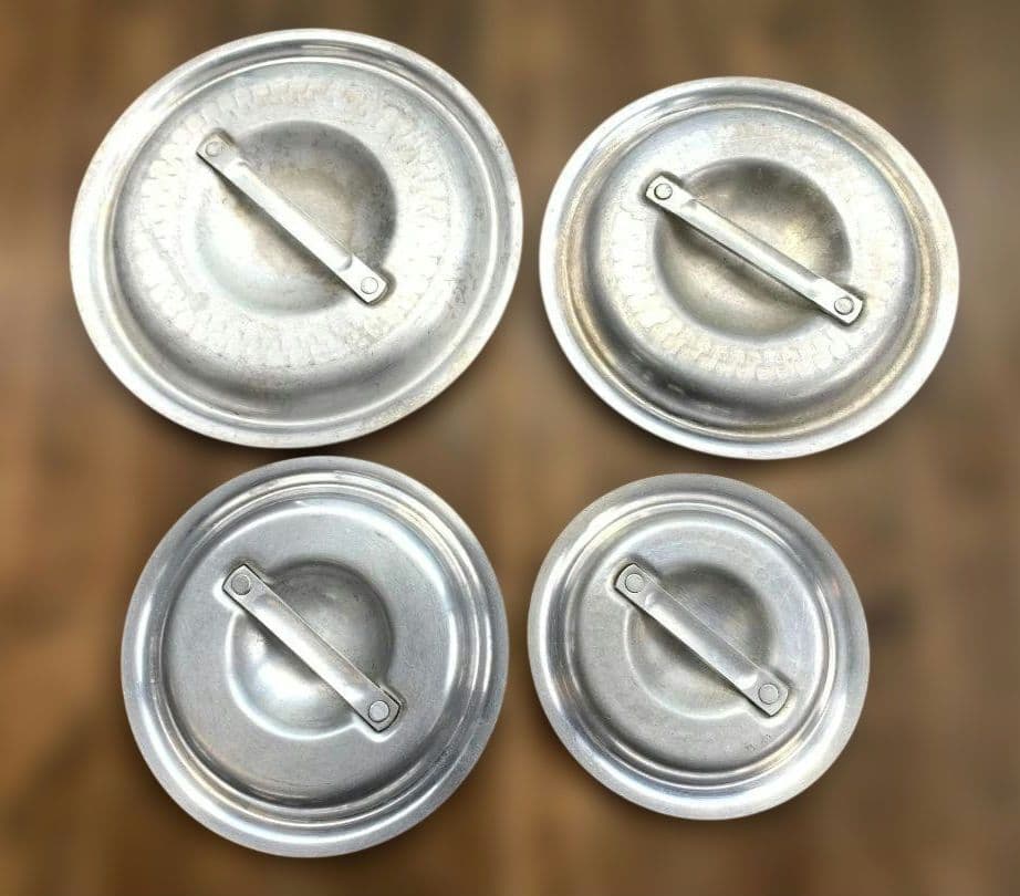 アカオアルミ DON 片手鍋 4点セット直径24・21・18・15㎝ 蓋付き②