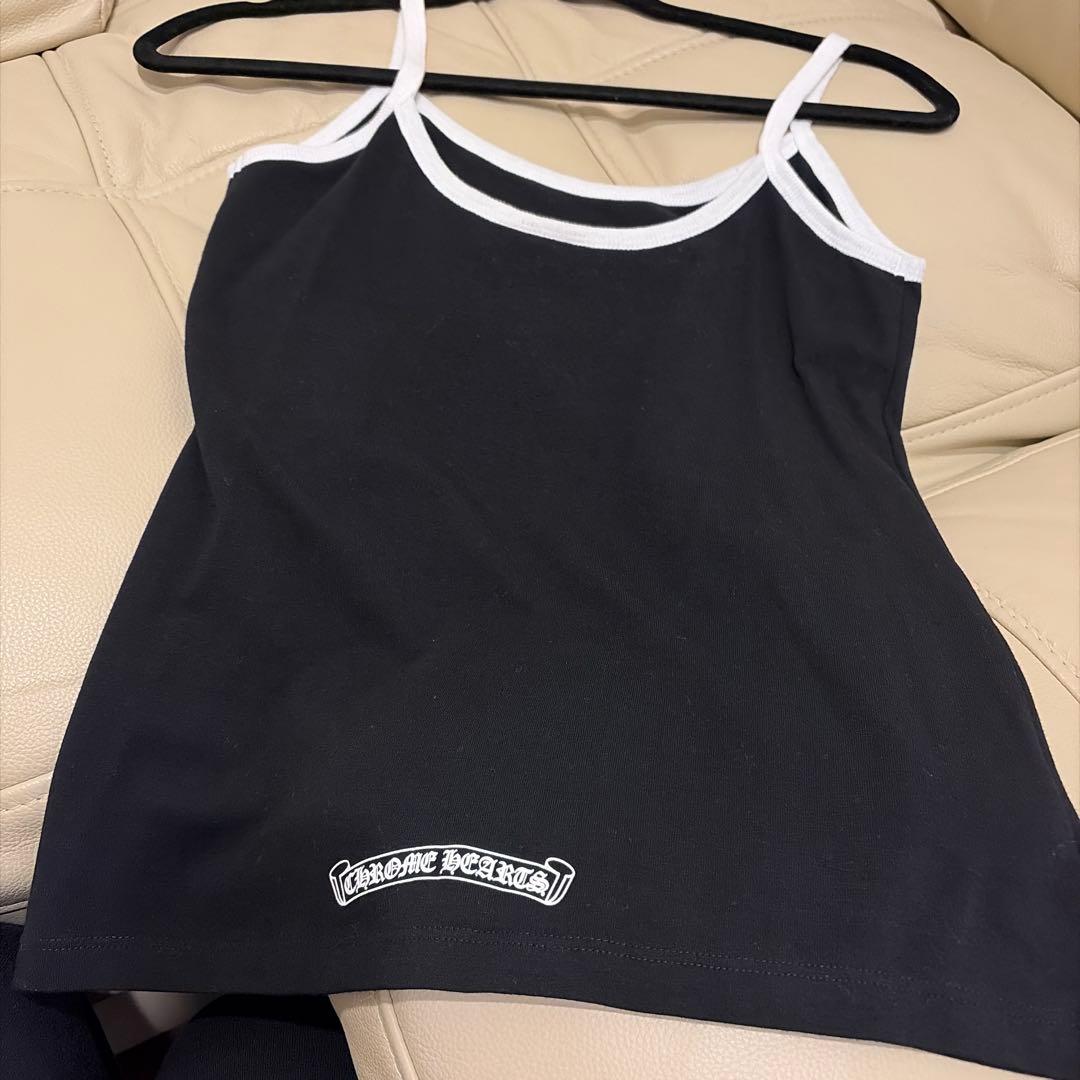 CHROME HEARTS 黒 ストラップキャミソール