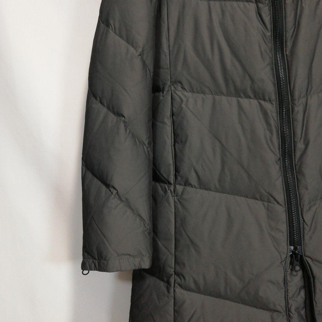ゼロバイトルネードマート シャンブレーナイロンロングダウン ダウンコート グレー
